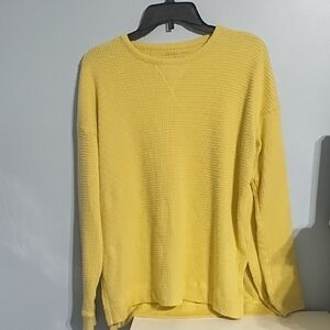 American Eagle Mustard Knit Pullover